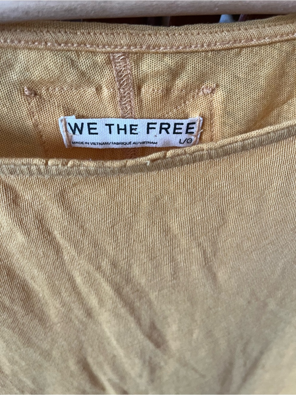 We The Free Mustard Yellow Long Sleeve Tee size large - Picture 5 of 10